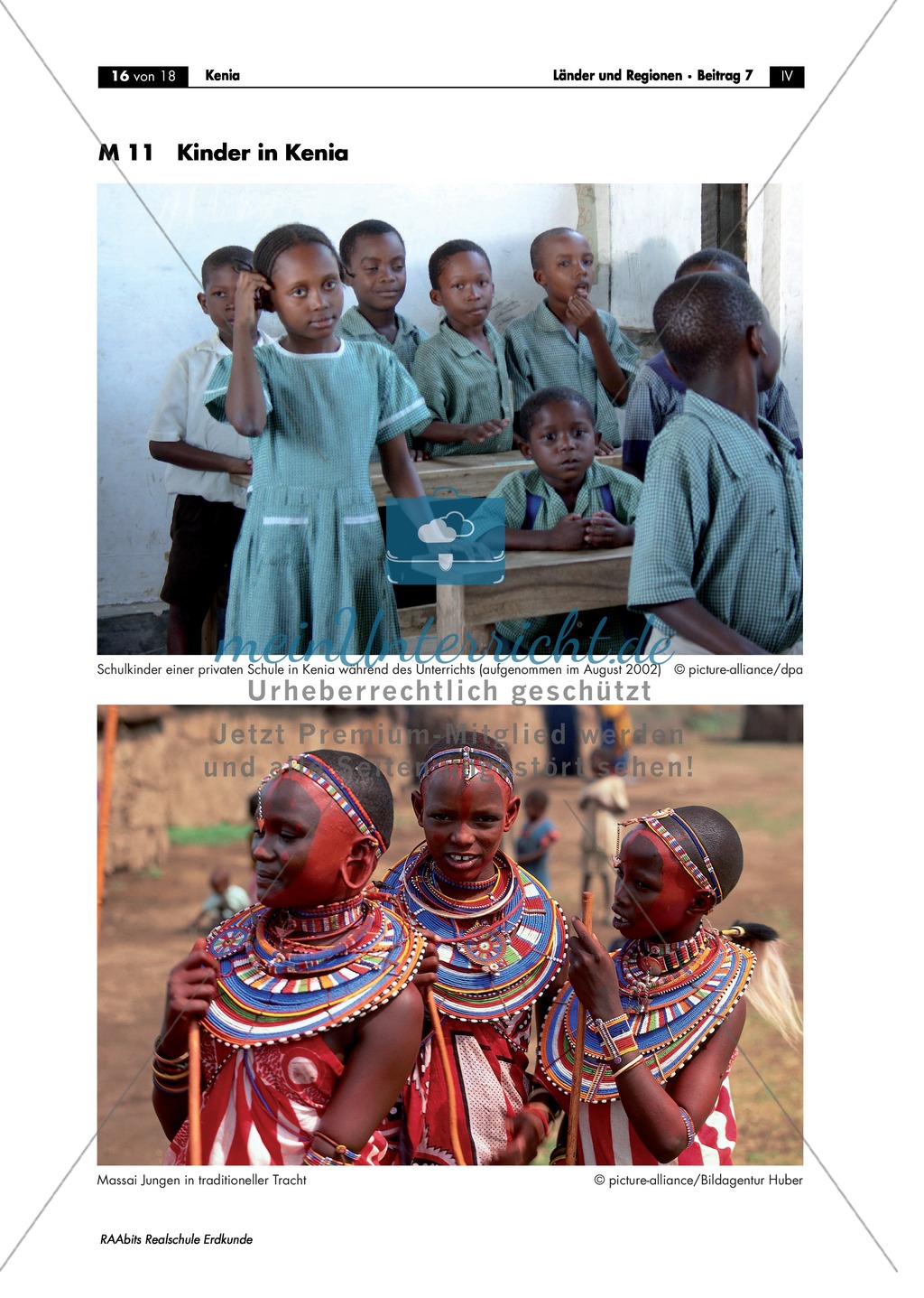Leben in Kenia: Kultur und Alltag der Massai + Schulalltag Preview 3