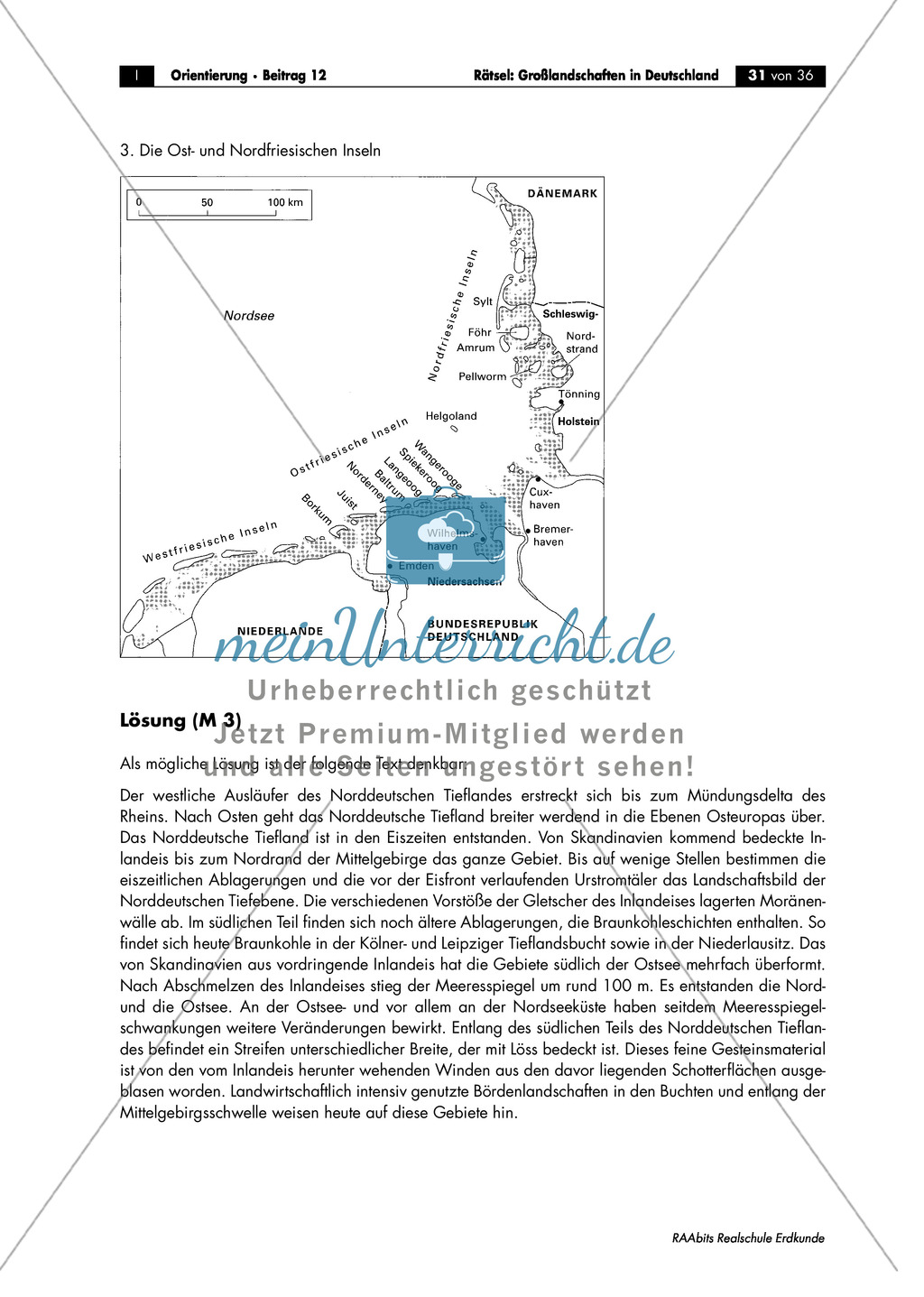 Großlandschaften in Deutschland - ein Rätsel: Das Norddeutsche Tiefland Preview 2