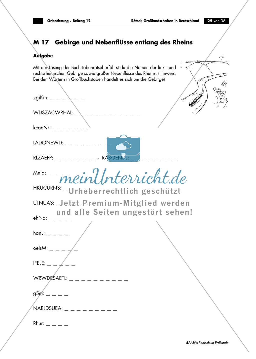 Landschaftskunde Deutschland: Topographie Preview 4