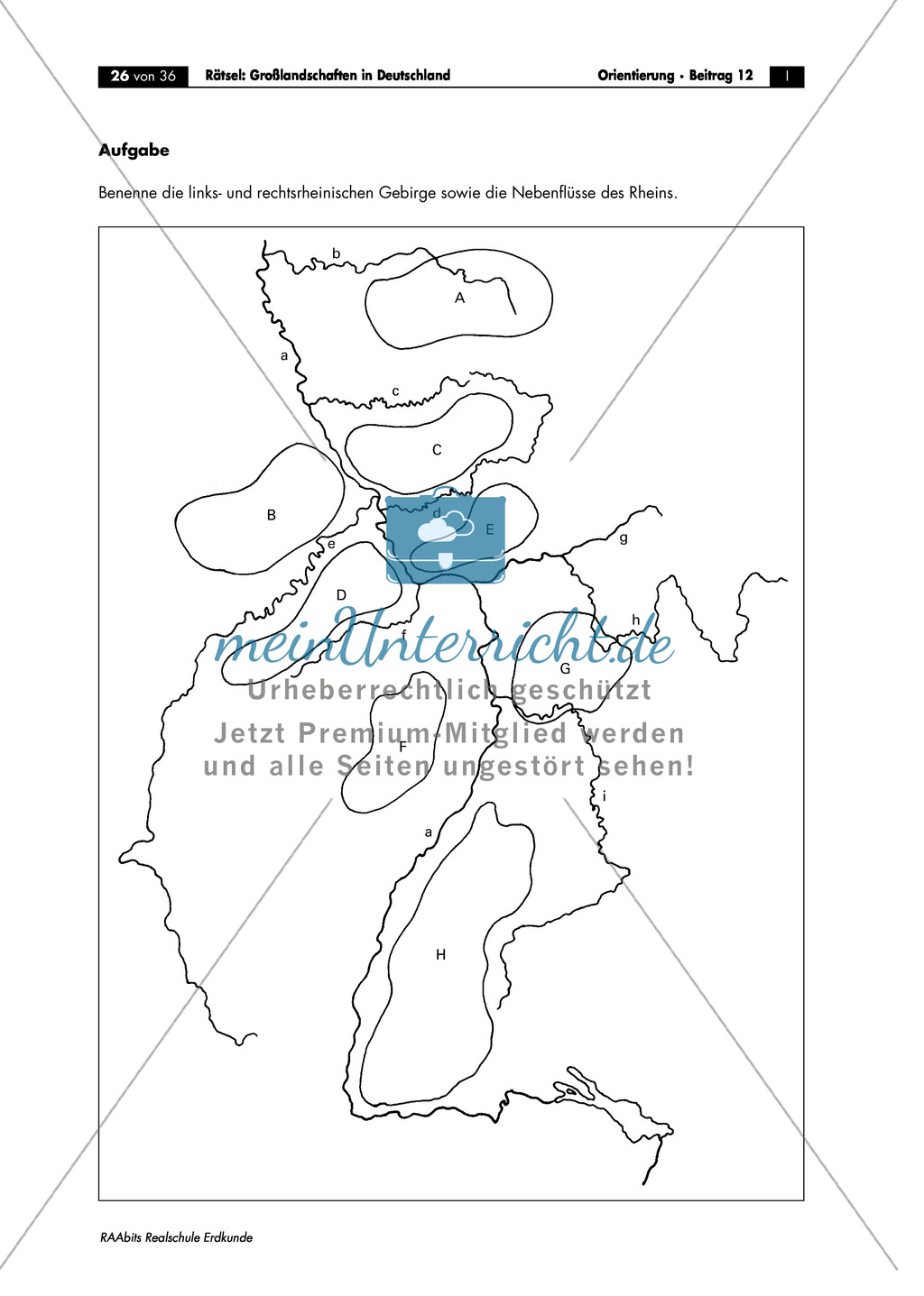 Landschaftskunde Deutschland: Topographie Preview 5
