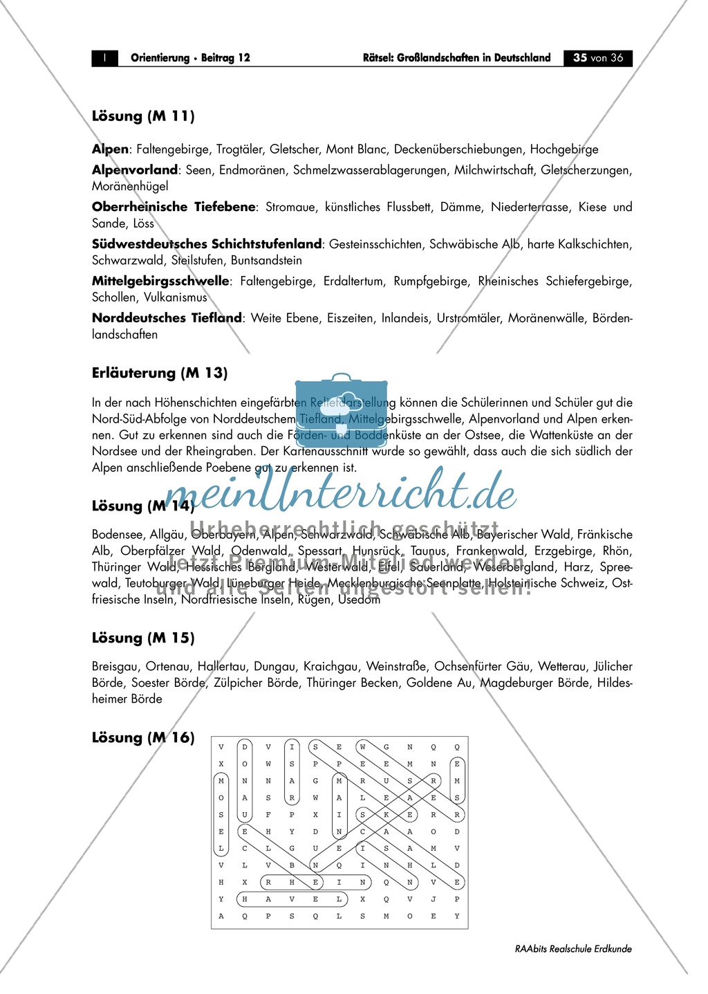 Landschaftskunde Deutschland: Topographie Preview 8