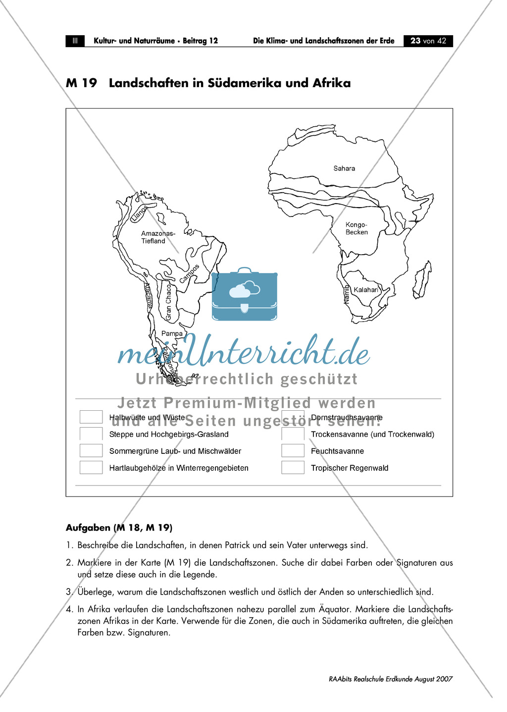 Klima- und Landschaftszonen der Erde: Landschaftszonen der Erde Preview 2
