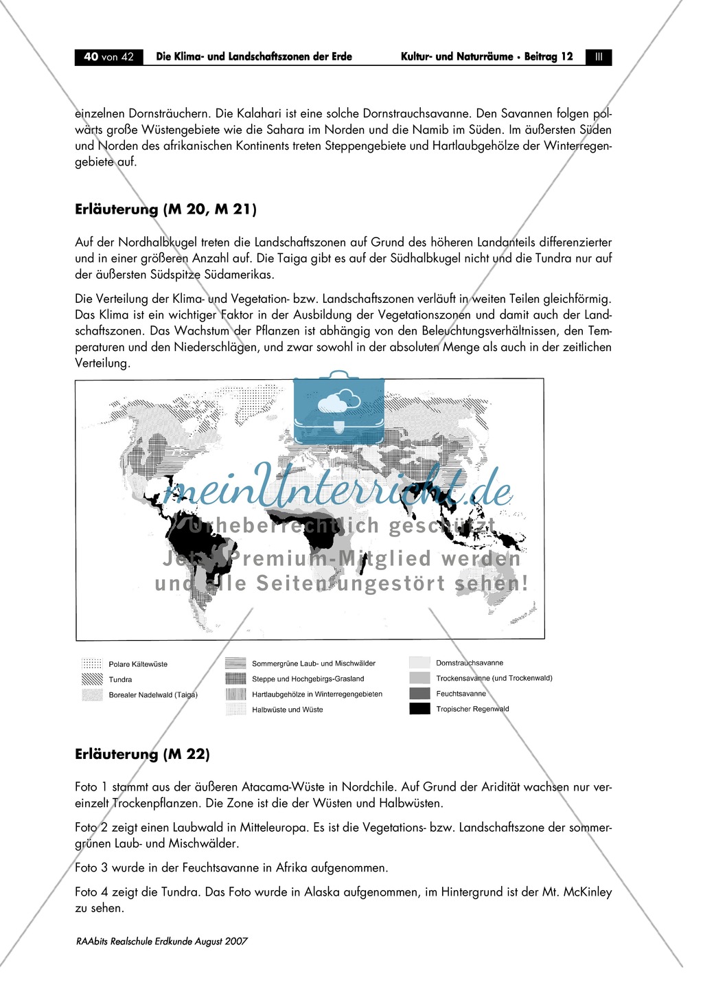 Klima- und Landschaftszonen der Erde: Landschaftszonen der Erde Preview 8