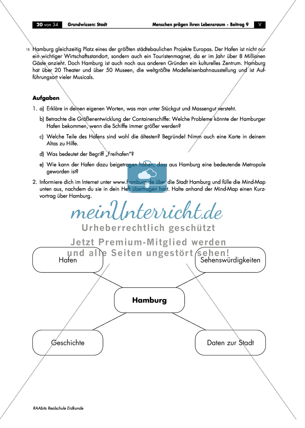 Grundlagen Stadt: Hamburg - Hafencity + Städtebauprojekt Preview 2