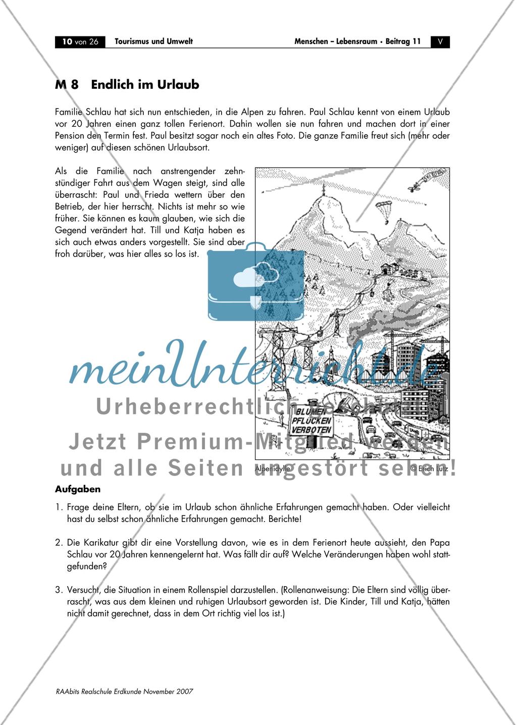 Endlich im Urlaub, Tourismus und Landschaft, Folgen des Tourismus Preview 1