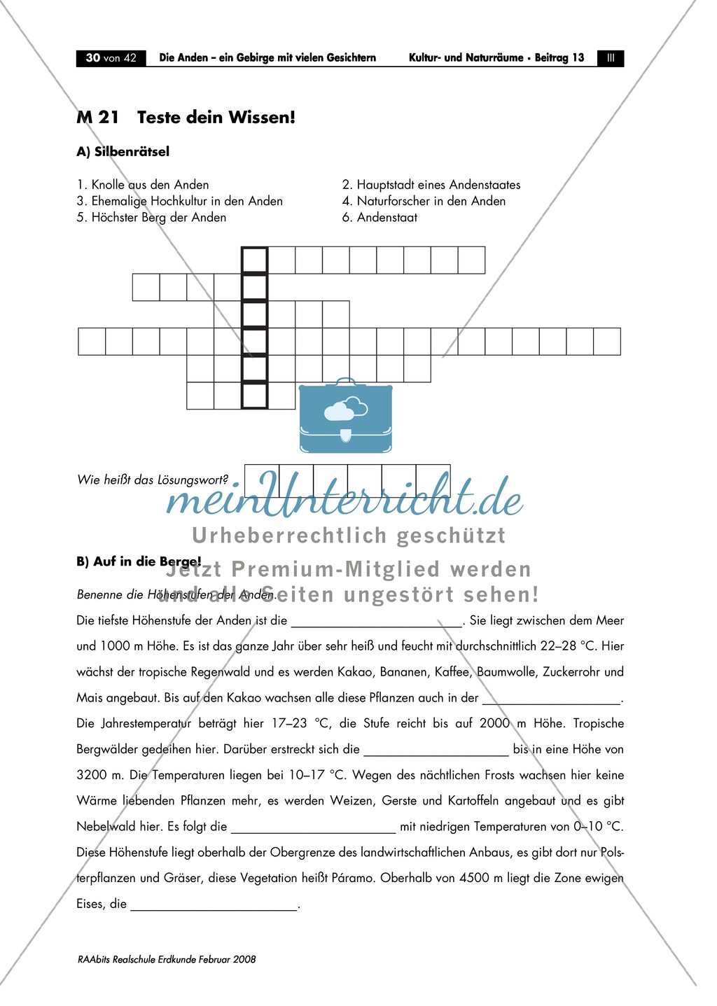 Lernerfolgskontrolle zum Thema "Anden" Preview 1