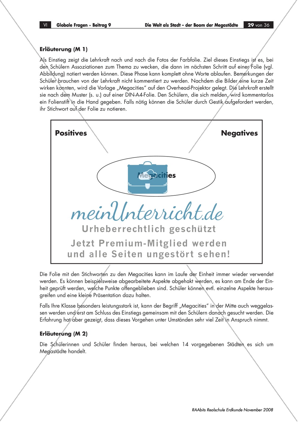 Topographie und Definition von Megacities mit Hilfe des Atlasses erarbeiten Preview 5