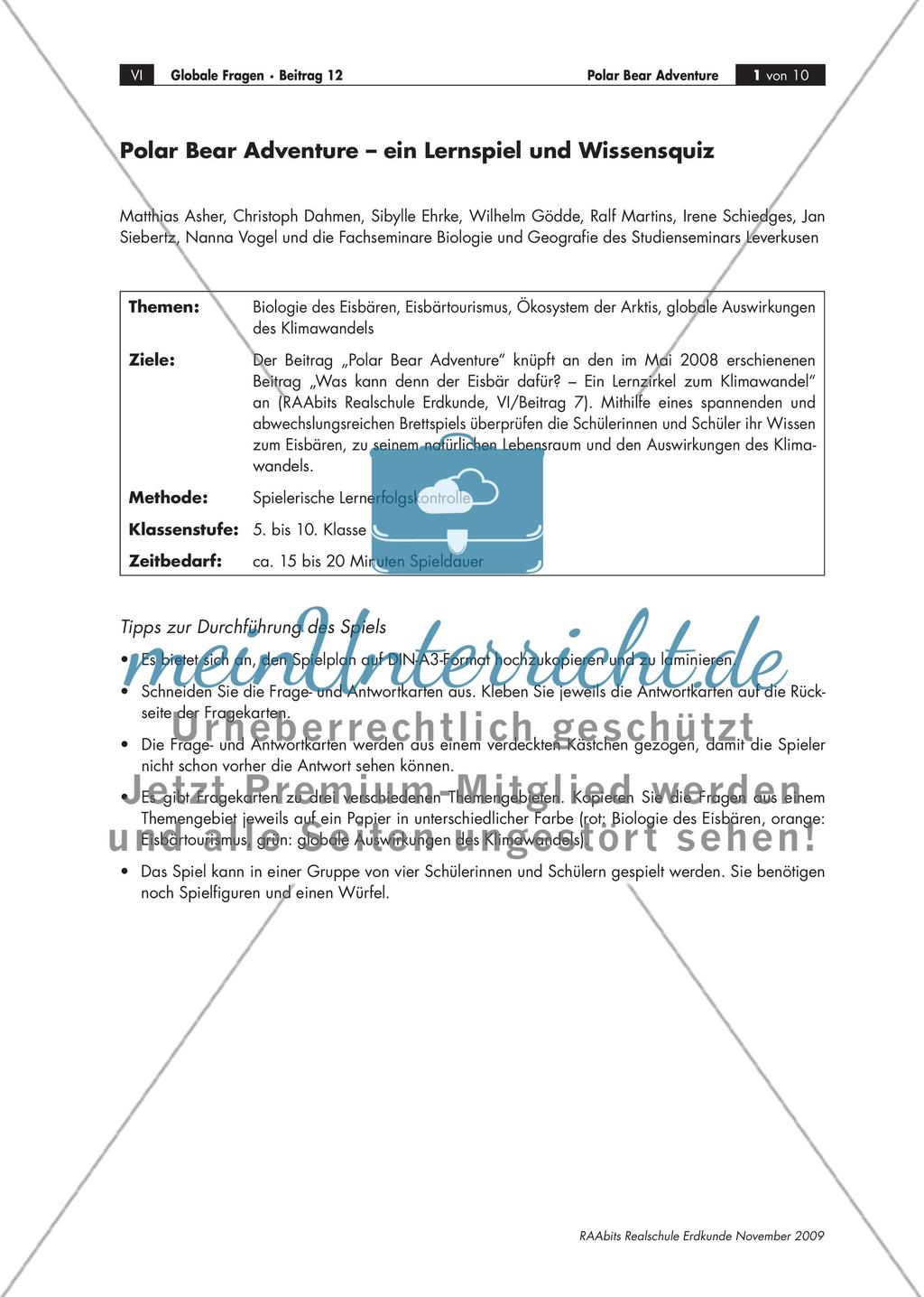 Polar Bear Adventure – ein Lernspiel und Wissensquiz Preview 1
