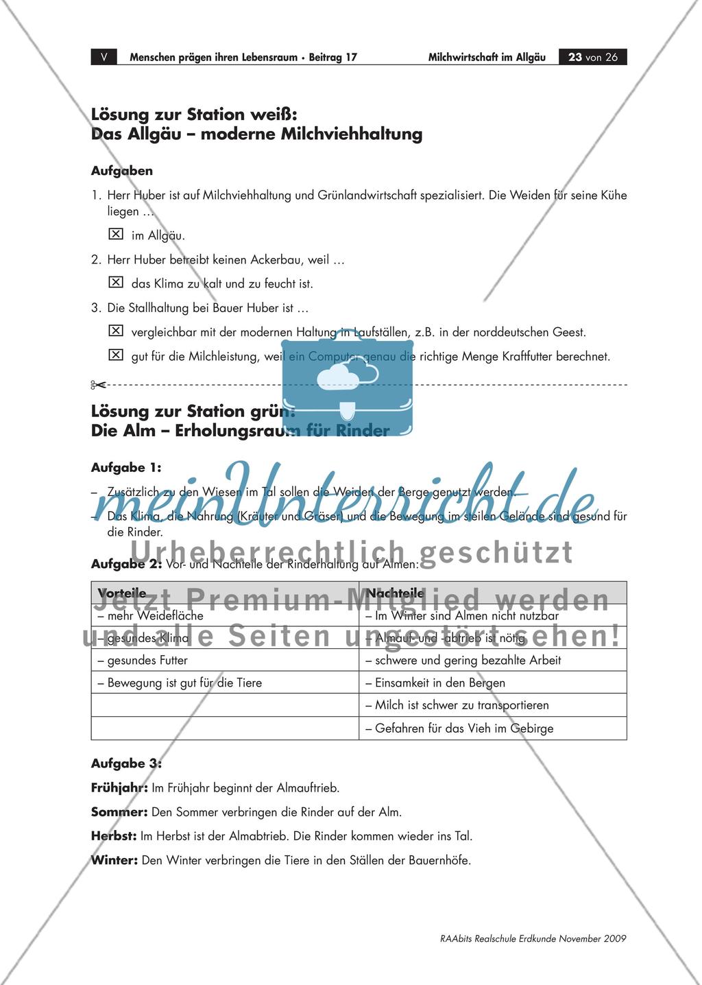 Milchwirtschaft im Allgäu – alles Käse? – Ein Lernzirkel für die 5. Klasse Preview 23
