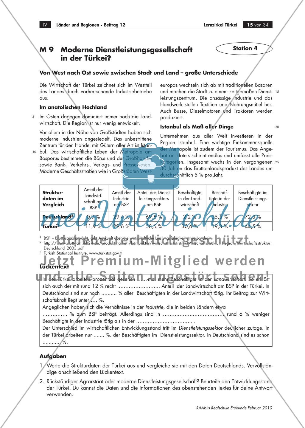 Vom Agrar- zum modernen Industriestaat? – Ein Lernzirkel zum EU-Beitrittskandidaten Türkei Preview 15