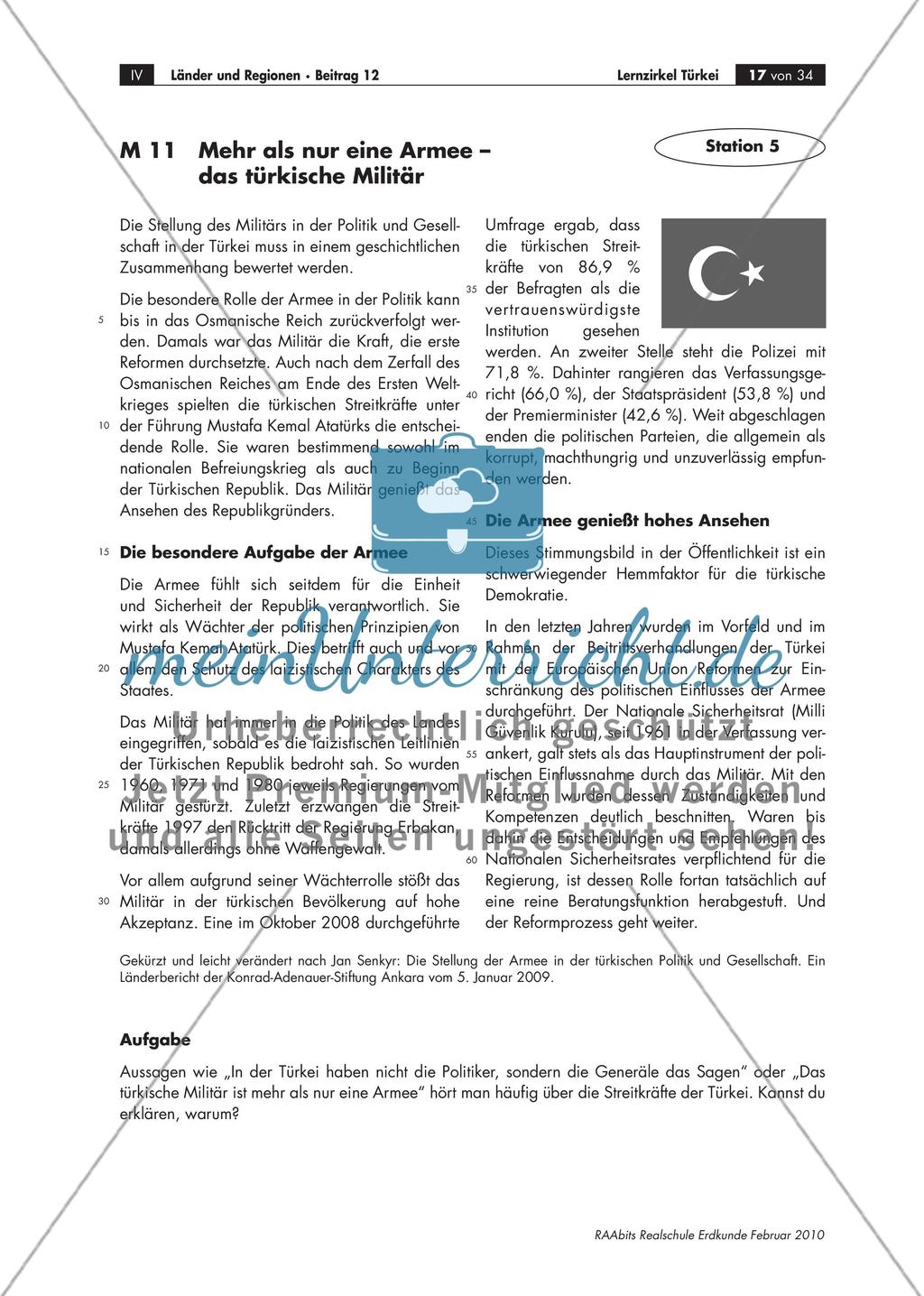 Vom Agrar- zum modernen Industriestaat? – Ein Lernzirkel zum EU-Beitrittskandidaten Türkei Preview 17