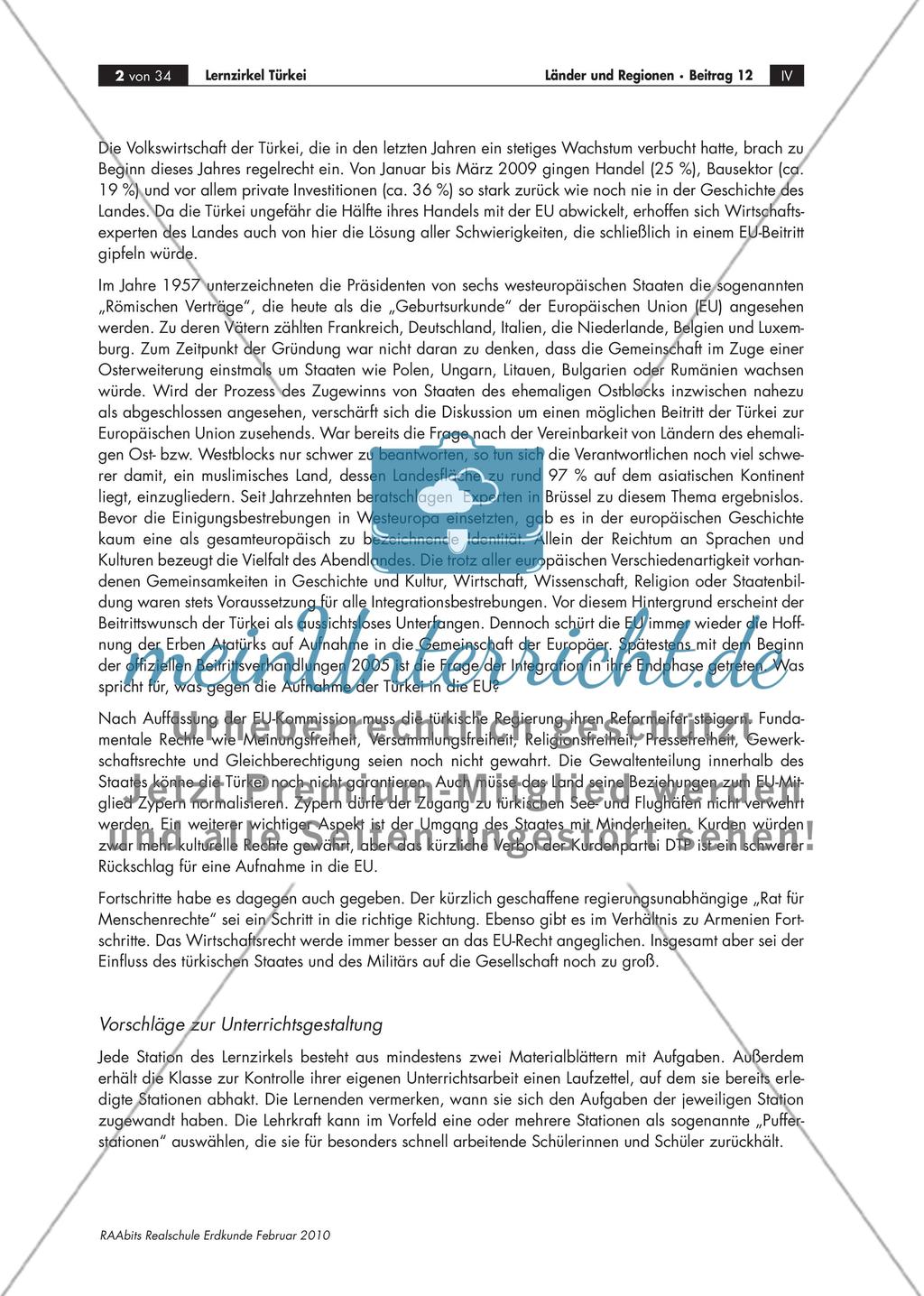 Vom Agrar- zum modernen Industriestaat? – Ein Lernzirkel zum EU-Beitrittskandidaten Türkei Preview 2