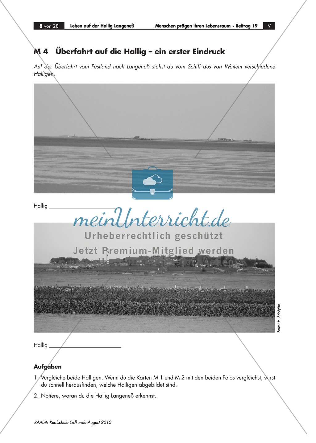 Die Hallig Langeneß: Orientierung und Anreise + allgemeine Merkmale von Halligen Preview 5