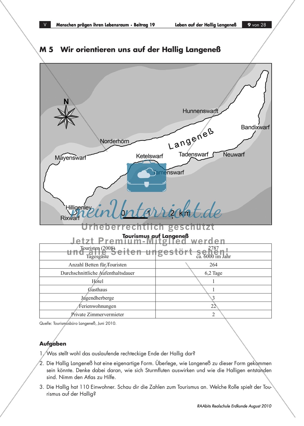 Die Hallig Langeneß: Orientierung und Anreise + allgemeine Merkmale von Halligen Preview 6