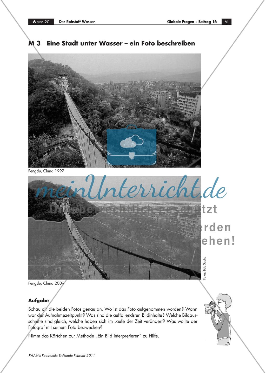 Der Rohstoff Wasser – den Umgang mit Tabellen, Karten, Grafiken und Co. trainieren Preview 6
