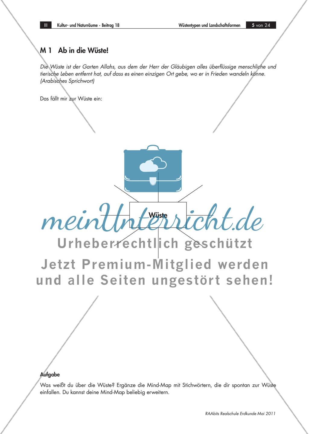 Brainstorming zum Begriff „Wüste“ Preview 1
