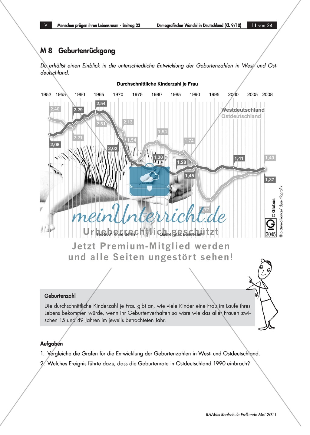 Der Demographische Wandel: Bevölkerungsentwicklung. Migration Preview 7