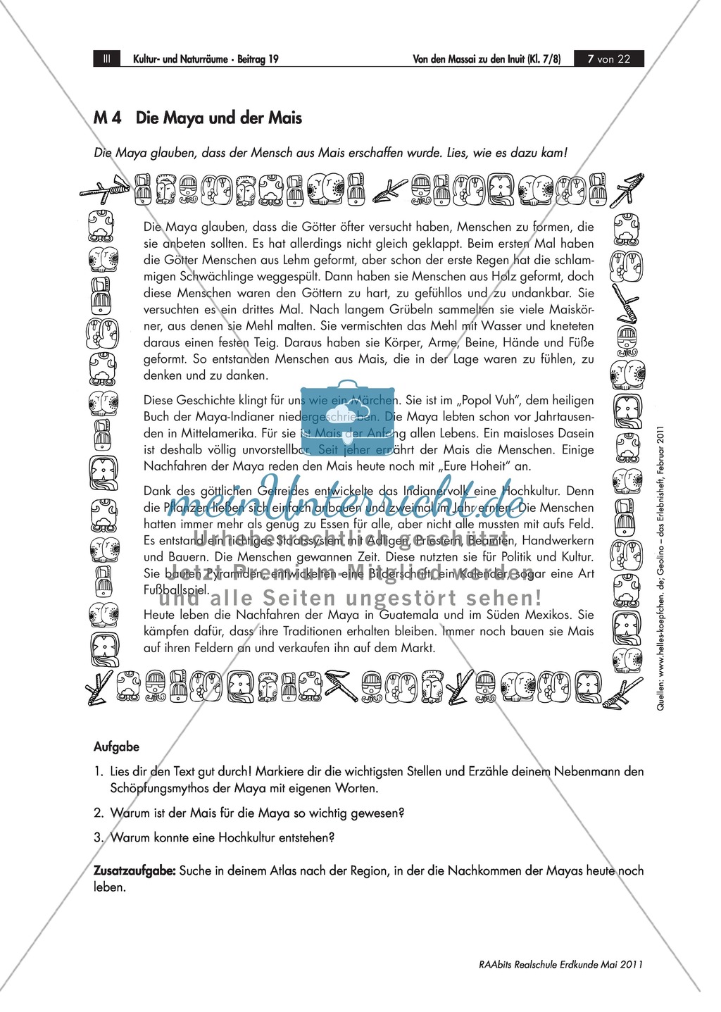 Interkulturelle Kompetenzen entwickeln: Kulturerdteile kennenlernen Preview 4