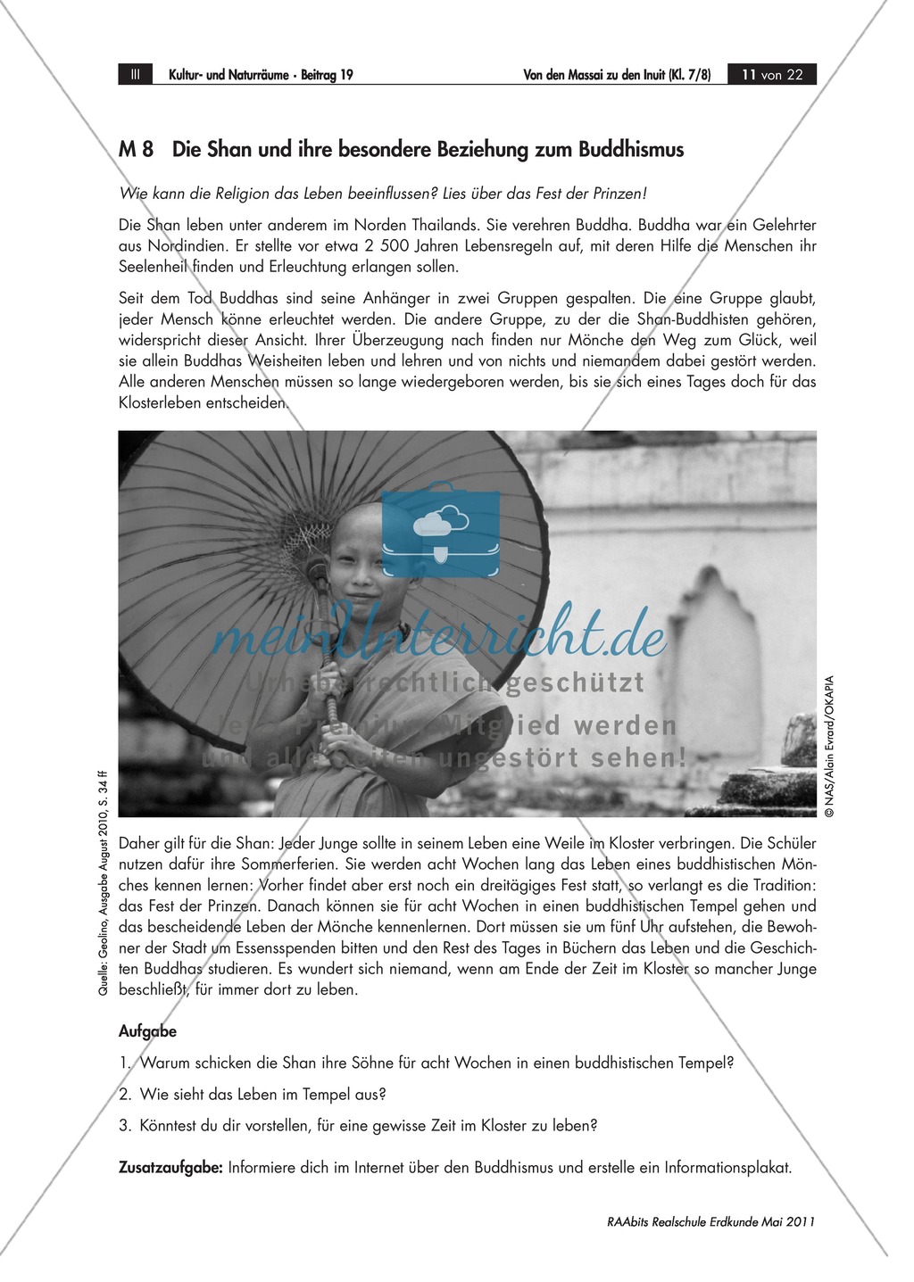 Interkulturelle Kompetenzen entwickeln: Kulturerdteile kennenlernen Preview 8