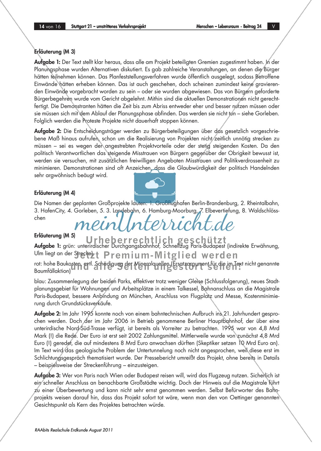 Stuttgart 21 - ein Verkehrs-Großprojekt: Vor- und Nachteile + Rollenspiel Preview 8