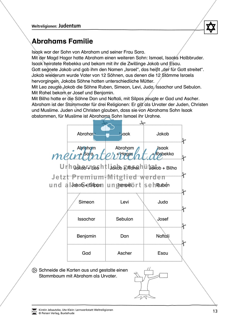 Unterrichtsmaterial zum Judentum - mit Infomaterial zu Gottheit, Schrift, Synagogen, Feiertagen uvm. Preview 6