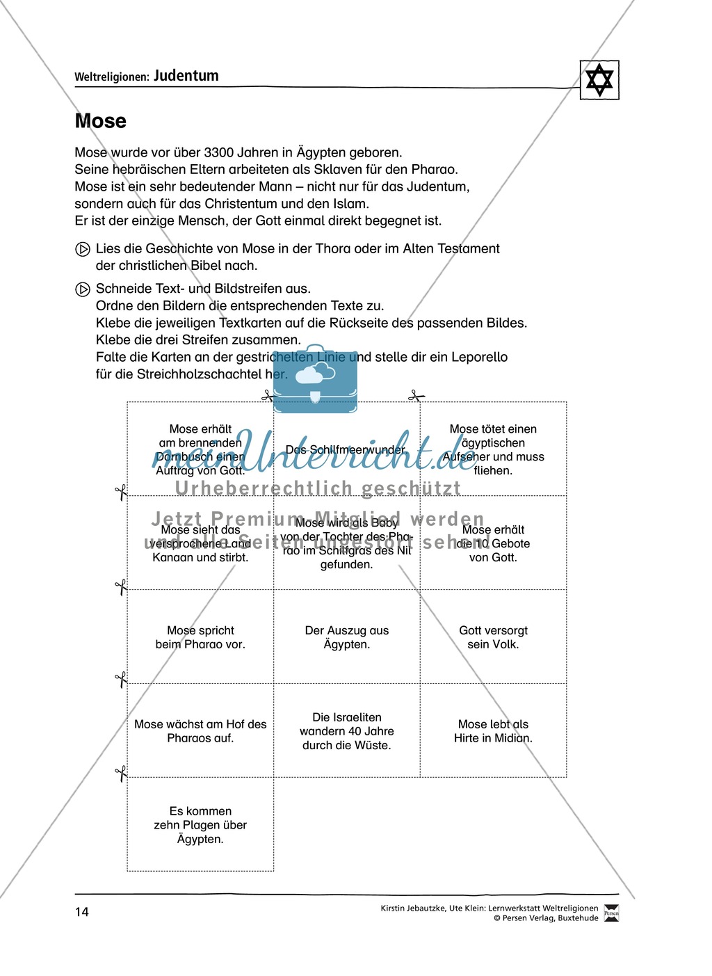Unterrichtsmaterial zum Judentum - mit Infomaterial zu Gottheit, Schrift, Synagogen, Feiertagen uvm. Preview 7