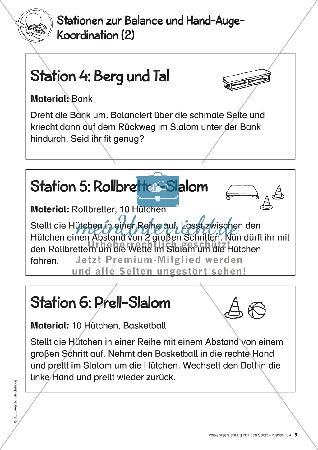 Stationentraining: Geschicklichkeitsparcours für draußen Preview 3