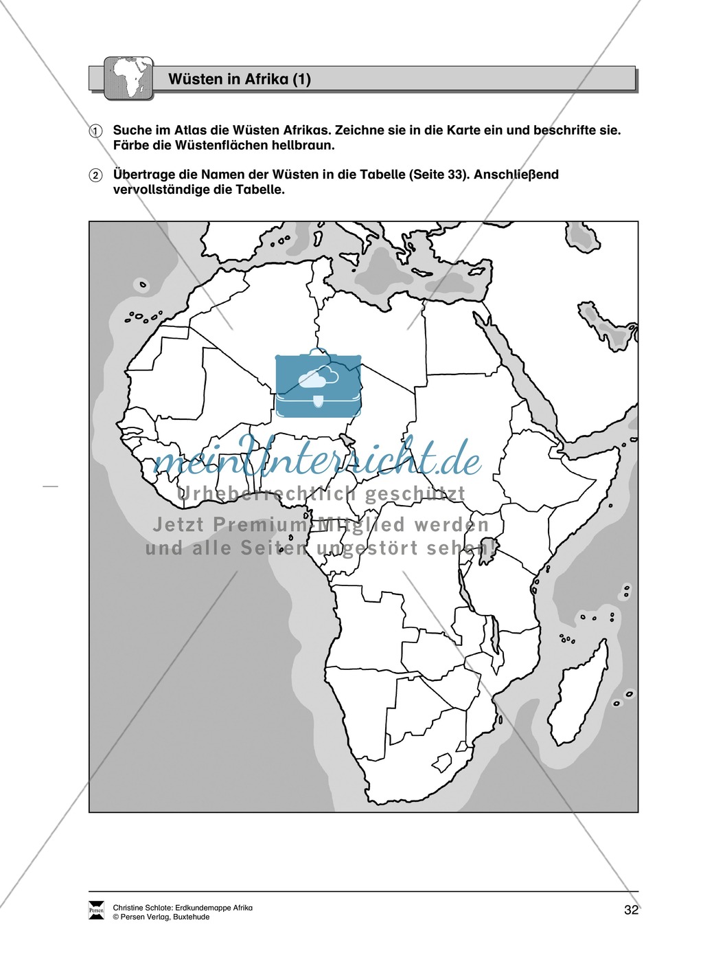 Kopiervorlage zum Klima des Kontinents Afrika: Lückentexte + Klimadiagramme + Karten Preview 14