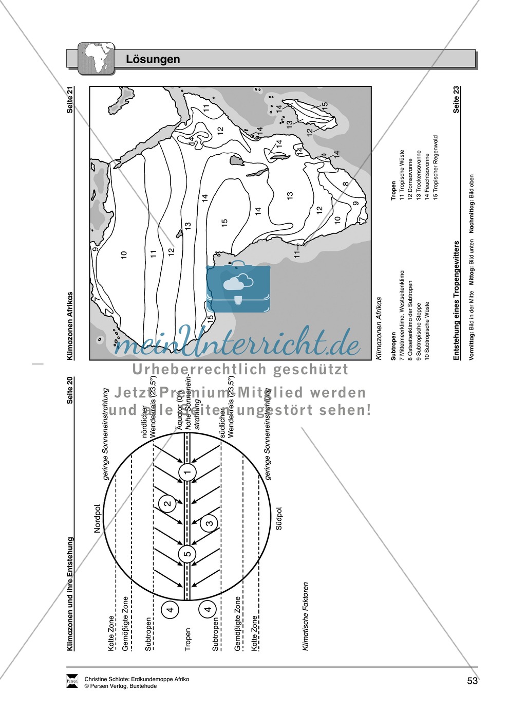 Kopiervorlage zum Klima des Kontinents Afrika: Lückentexte + Klimadiagramme + Karten Preview 16