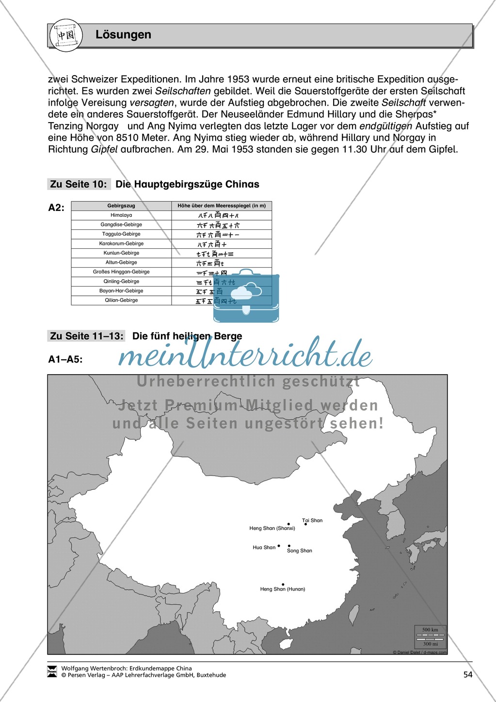 Spielerische Materialien zur Topographie Chinas Preview 20