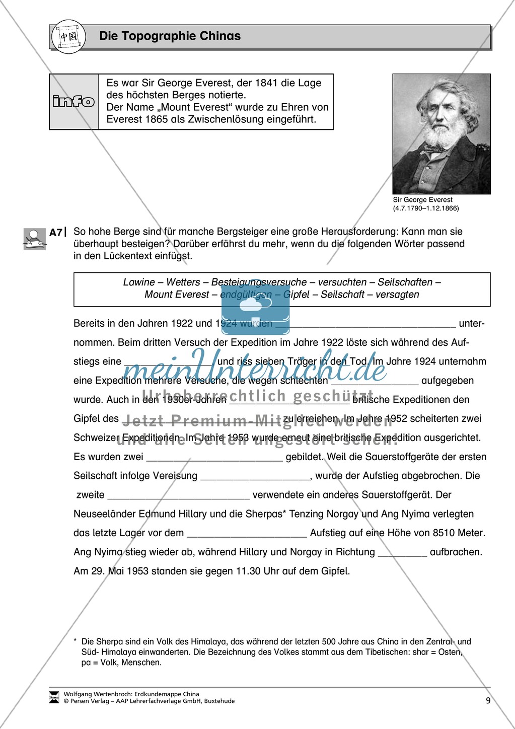 Spielerische Materialien zur Topographie Chinas Preview 9