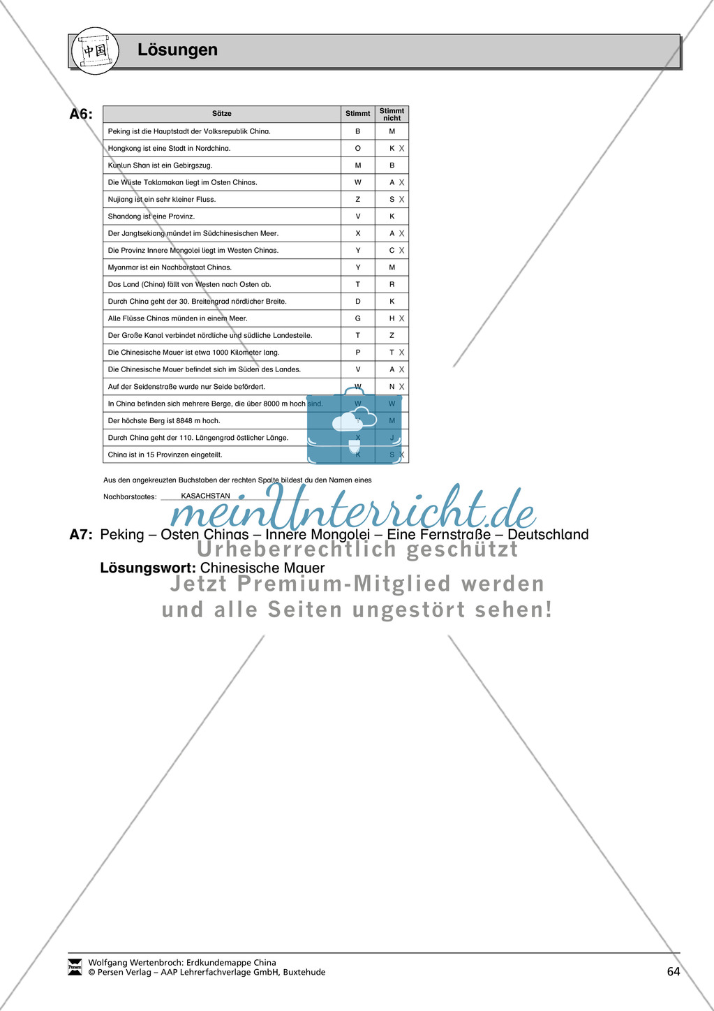 China spielerisch kennen lernen: ein Rätsel zu Topographie + administrative Gliederung + Wirtschaft Preview 18