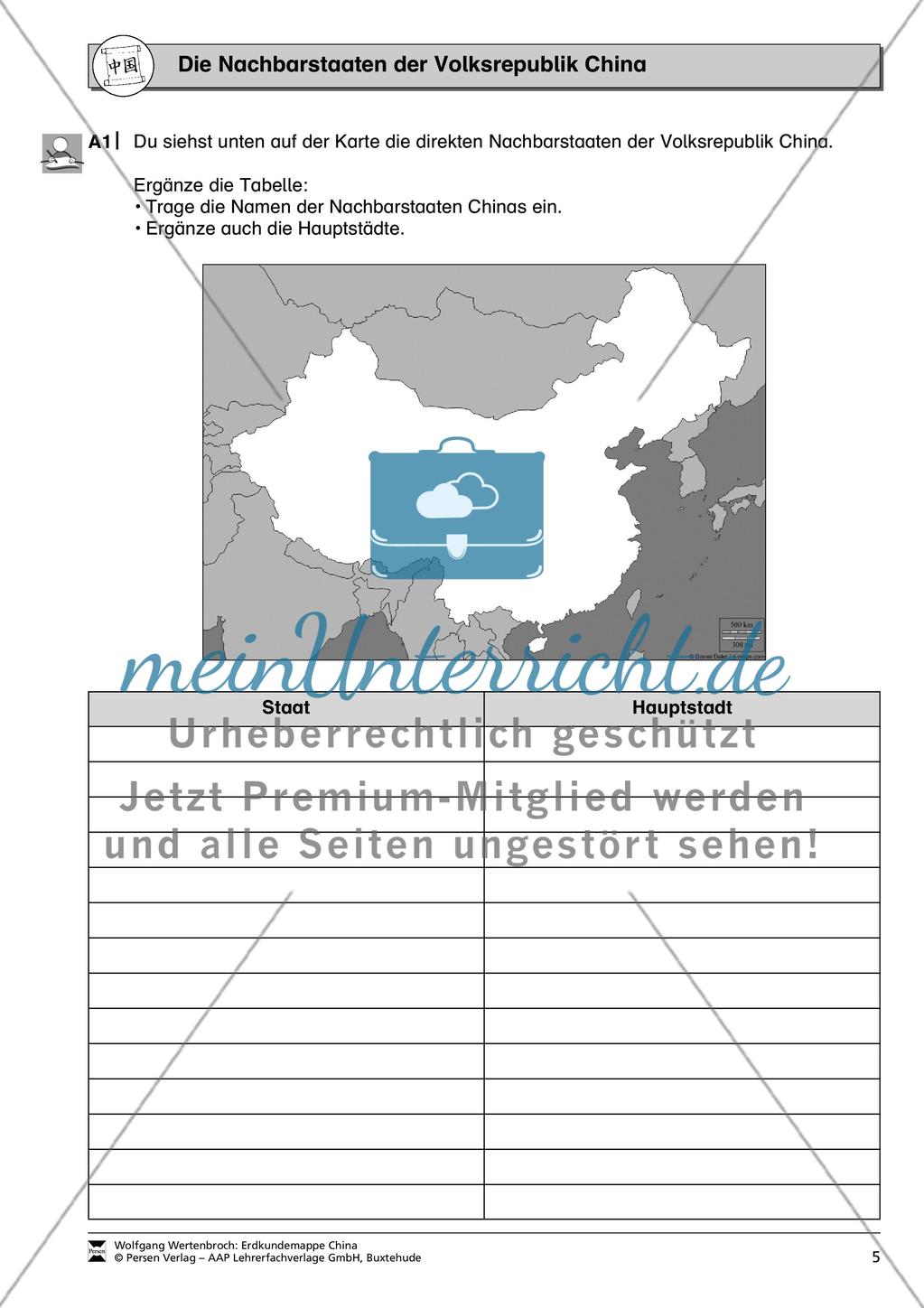 Die Nachbarstaaten der Volksrepublik China Preview 1