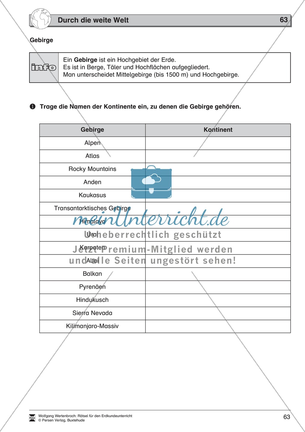 Rätselaufgaben zu Topographie + Exportwaren + Staaten und Hauptstädte + Ozeane der Welt Preview 15