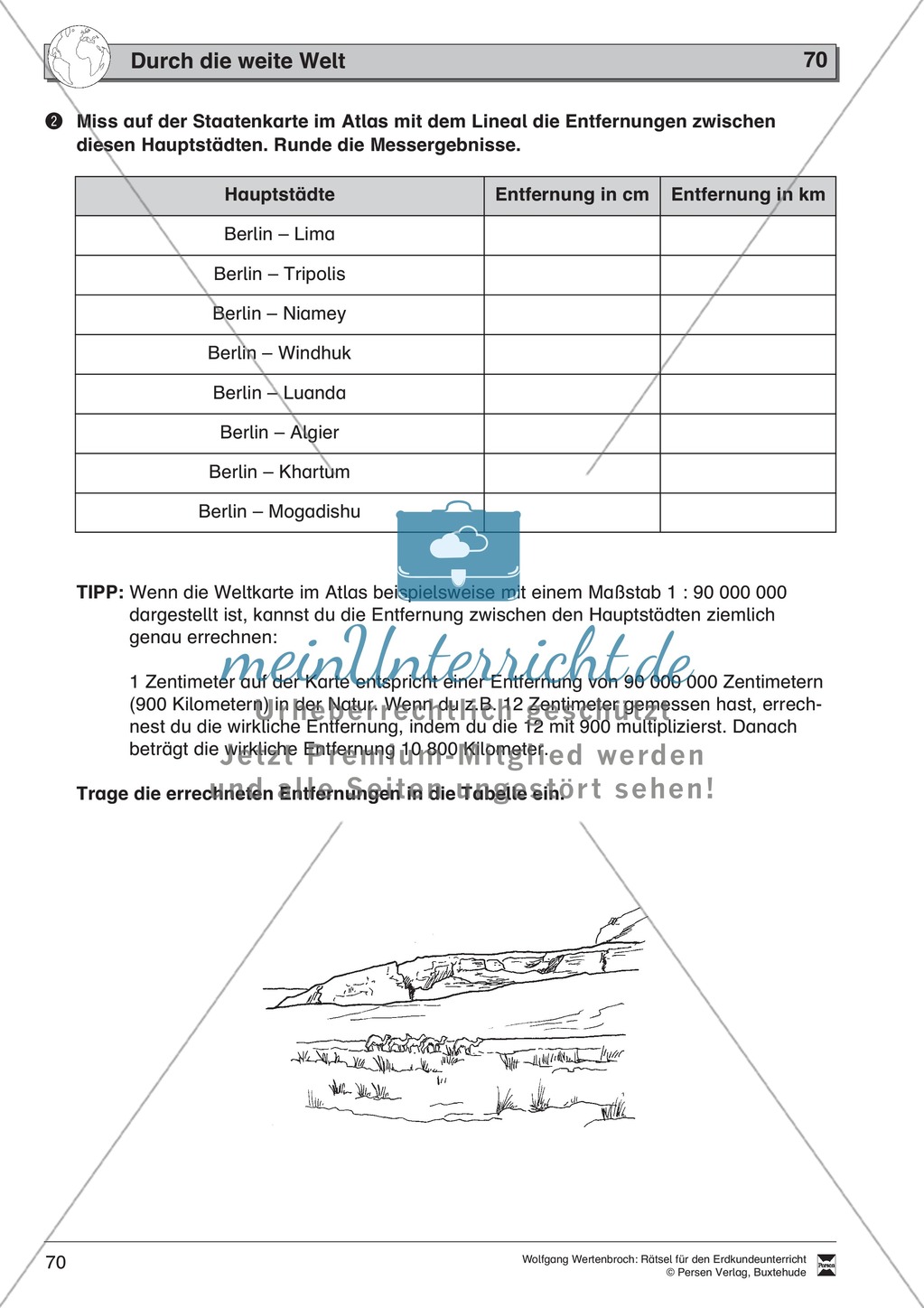 Rätselaufgaben zu Topographie + Exportwaren + Staaten und Hauptstädte + Ozeane der Welt Preview 22