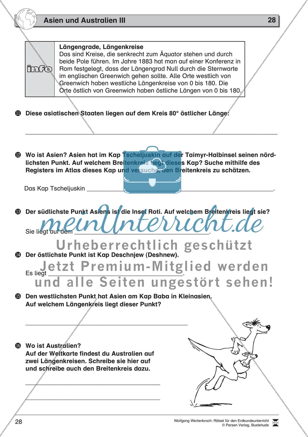Asien und Australien Preview 4