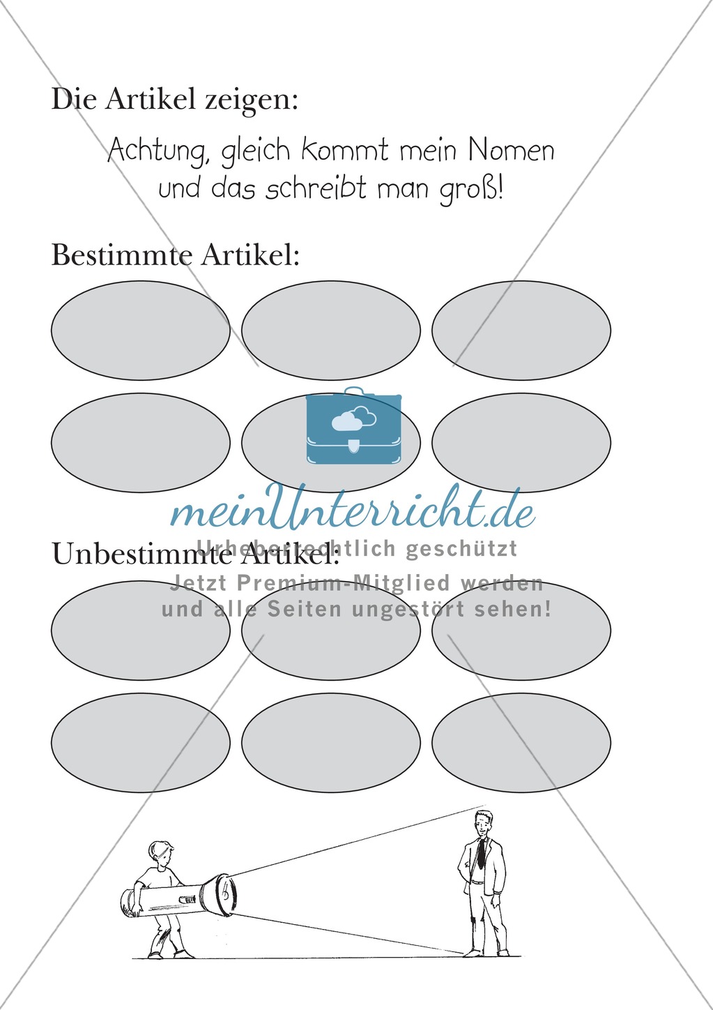 "Bestimmte und unbestimmte Artikel" in der strategiebasierten Rechtschreibübung Preview 2
