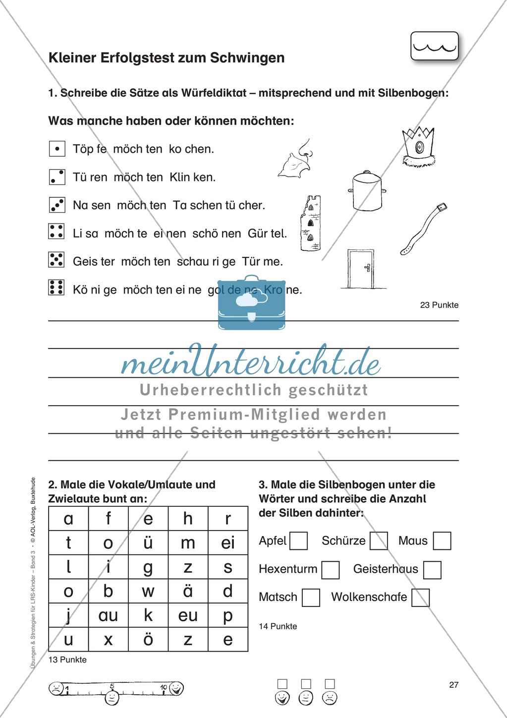Freiburger Rechtschreibschule: Arbeitsblätter zum Würfeldiktat, Laufdiktat und Mönchsgang Preview 4
