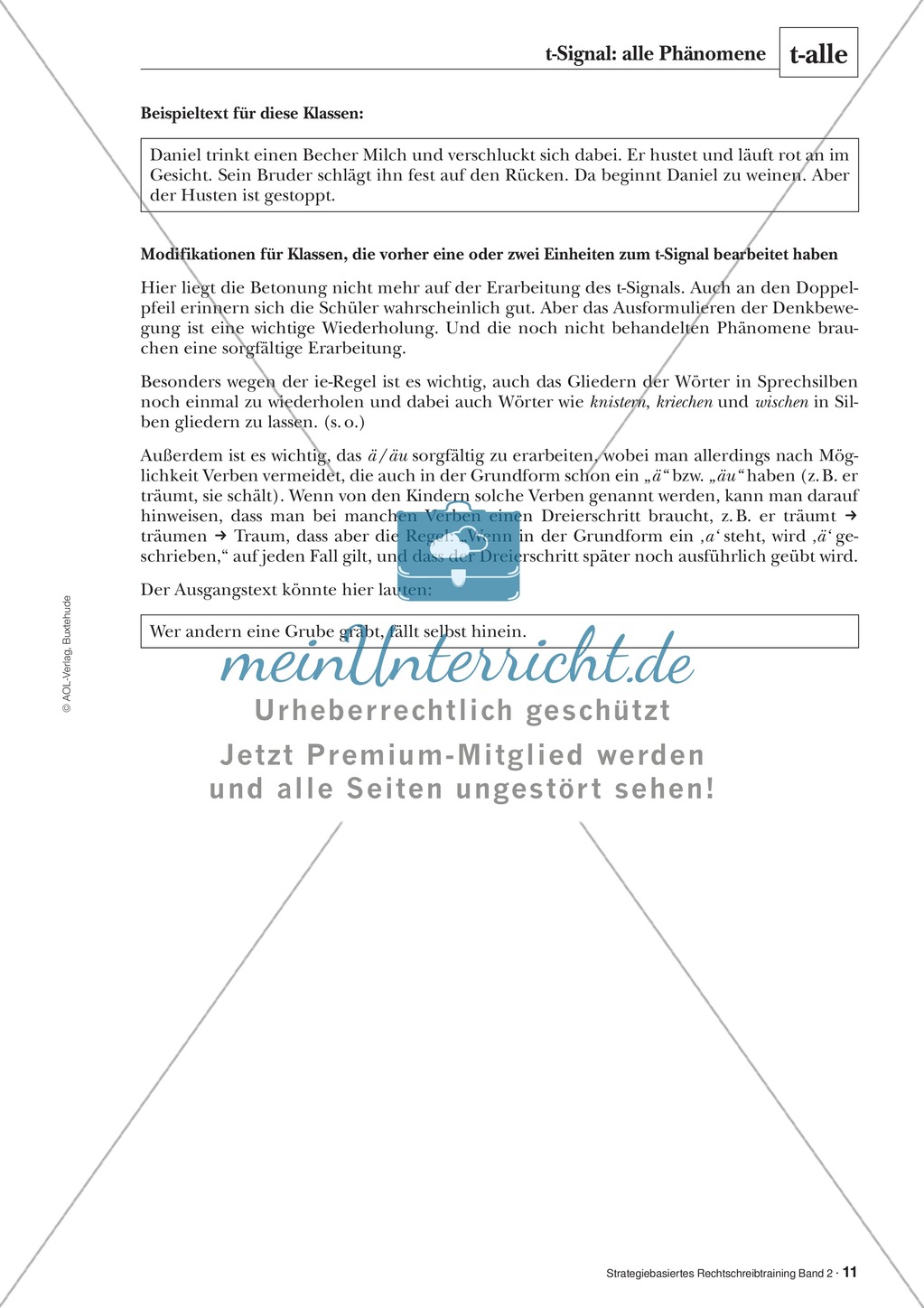Rechtschreibung: Das t-Signal - Wissenschaftliche Grundlagen und Arbeitsmaterialien Preview 3