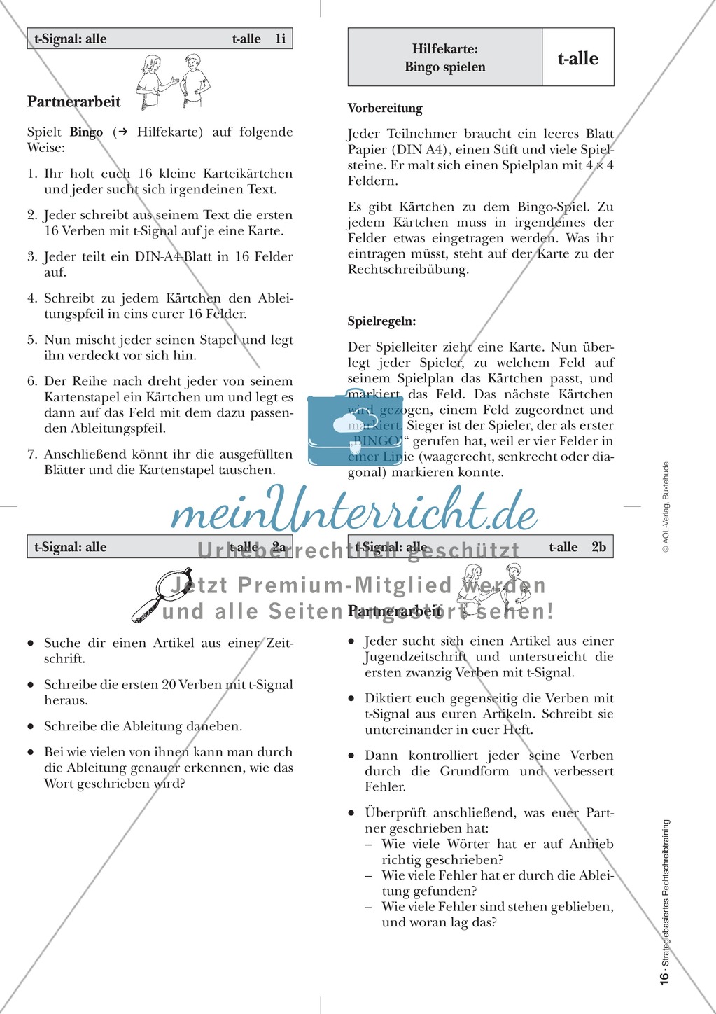 Rechtschreibung: Das t-Signal - Wissenschaftliche Grundlagen und Arbeitsmaterialien Preview 8