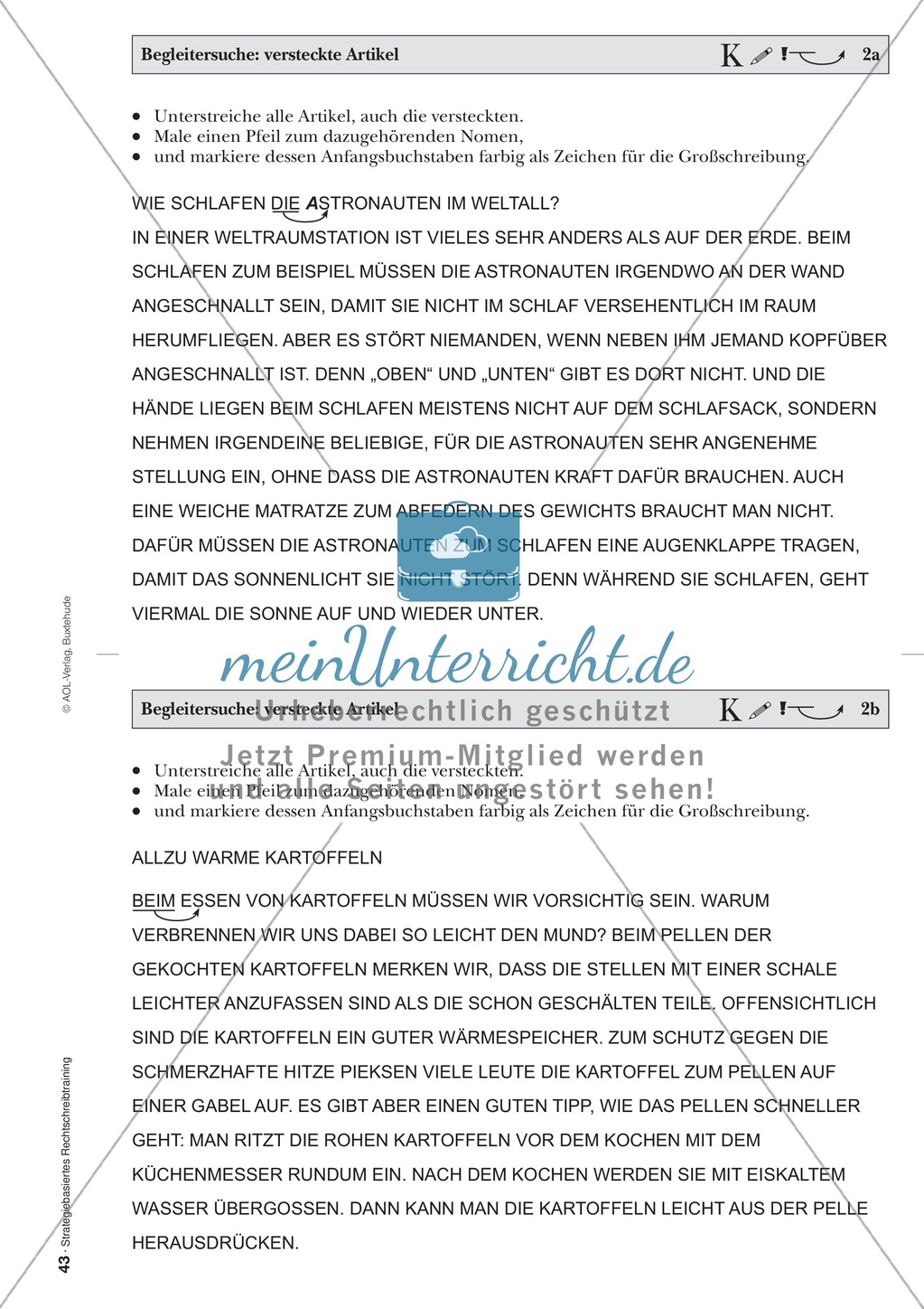 Rechtschreibung: Begleitersuche - Versteckte Artikel - Wissenschaftliche Grundlagen und Arbeitsmaterialien Preview 4