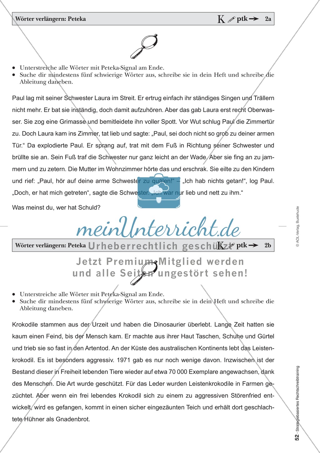 Rechtschreibung: Wörter verlängern - Das Peteka-Signal - Auslautverhärtung - Wissenschaftliche Grundlagen und Arbeitsmaterialien Preview 5
