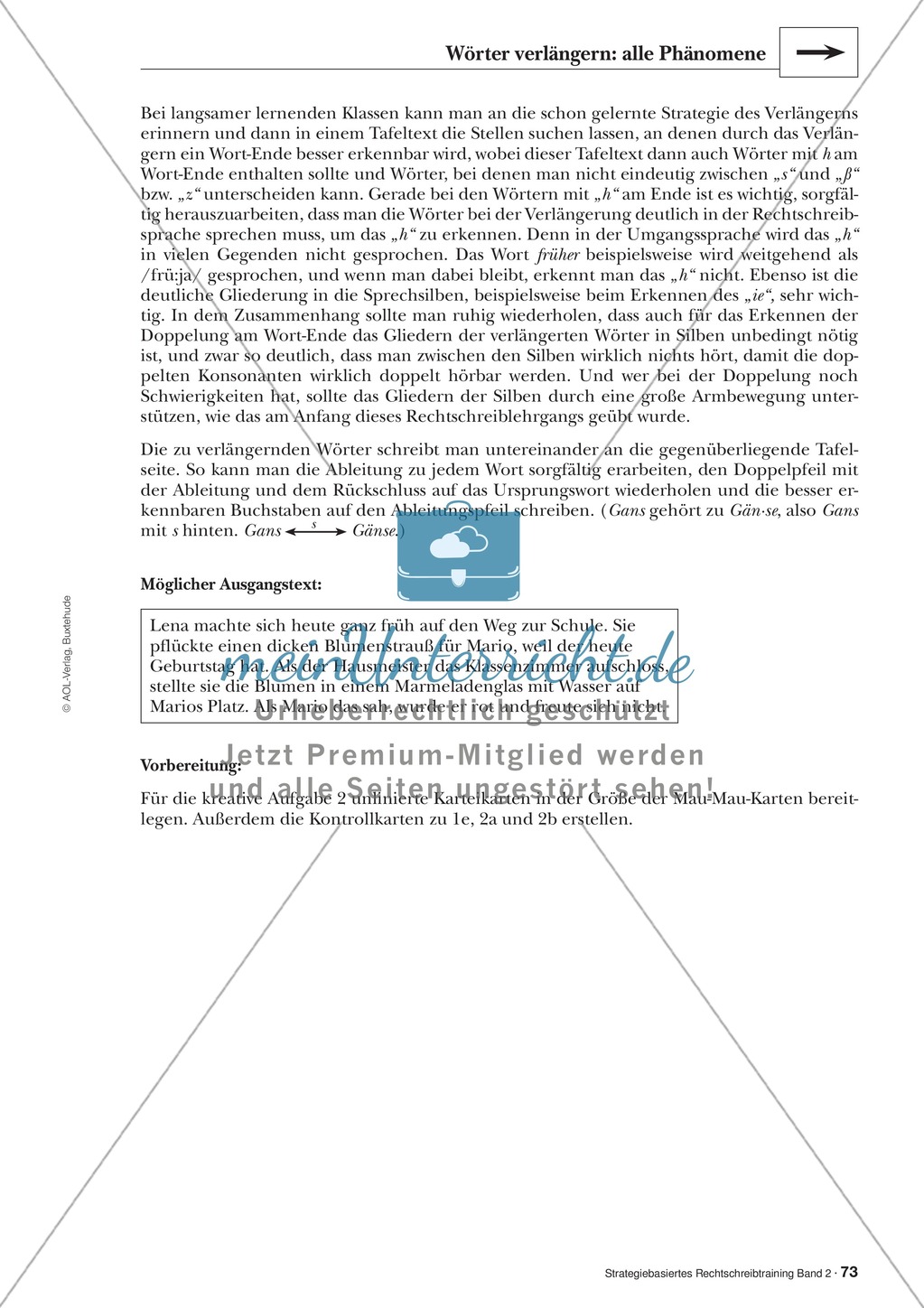 Rechtschreibung: Wörter verlängern - Doppelkonsonanten - Wissenschaftliche Grundlagen und Arbeitsmaterialien Preview 10