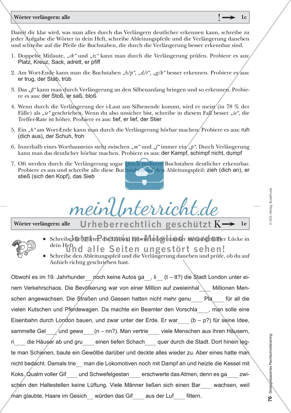 Rechtschreibung: Wörter verlängern - Doppelkonsonanten - Wissenschaftliche Grundlagen und Arbeitsmaterialien Preview 13