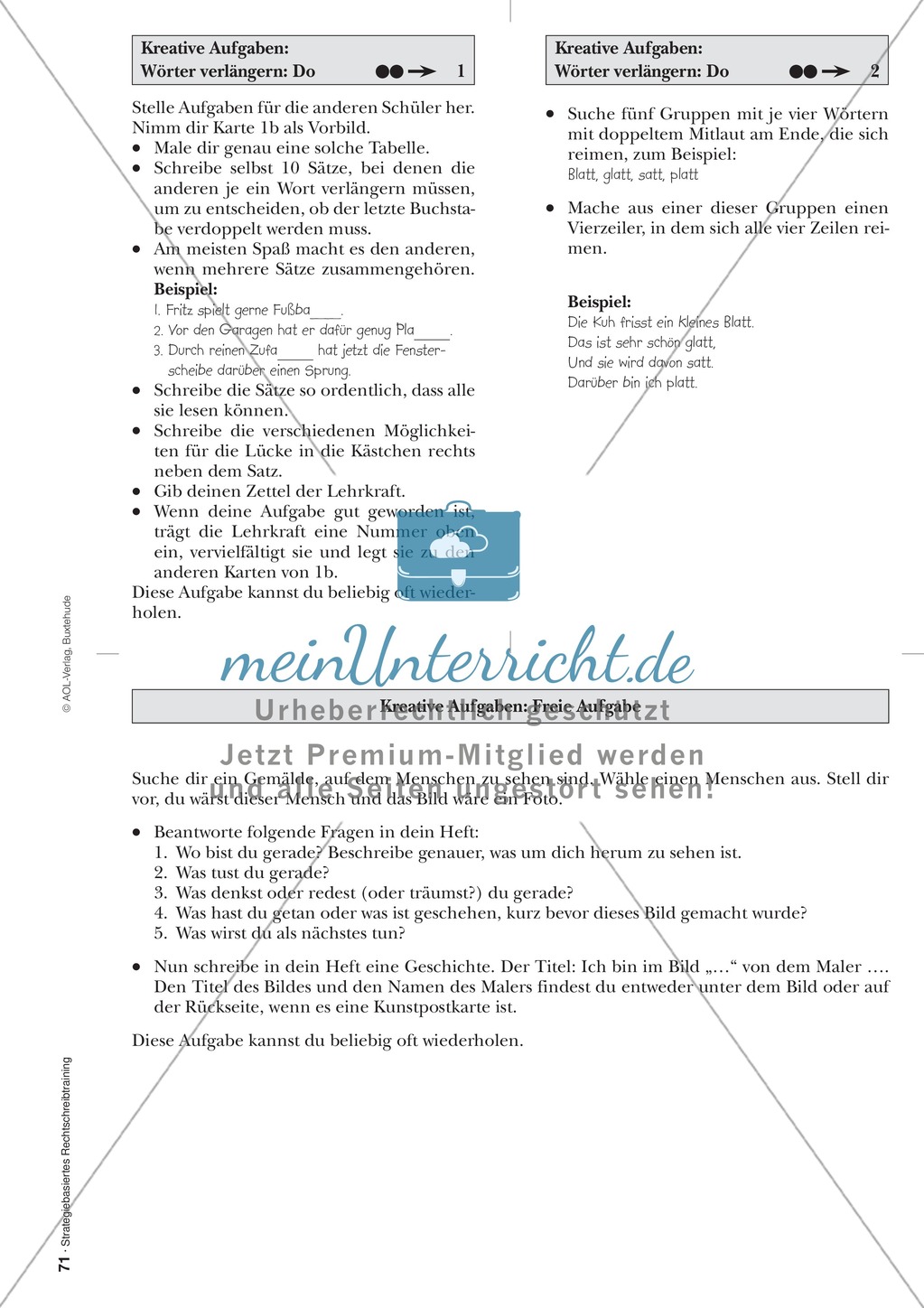 Rechtschreibung: Wörter verlängern - Doppelkonsonanten - Wissenschaftliche Grundlagen und Arbeitsmaterialien Preview 8