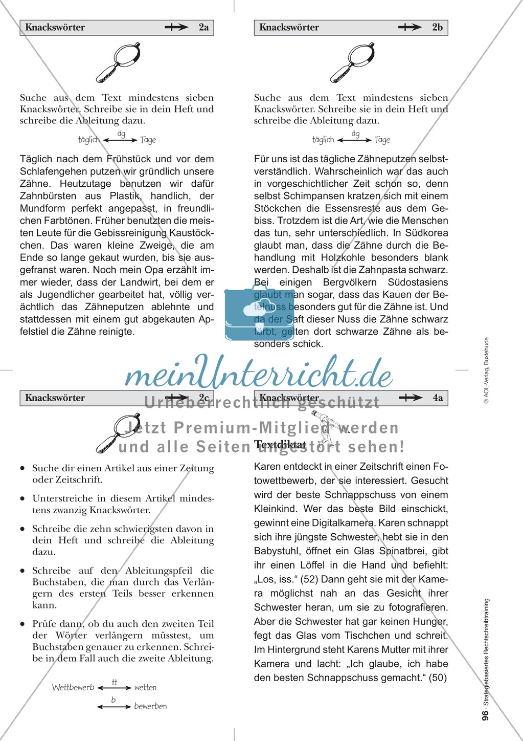 Rechtschreibung: Knackswörter - Wortbausteine - Morpheme - Wissenschaftliche Grundlagen, Arbeitsmaterialien und Kartenspiel Preview 17