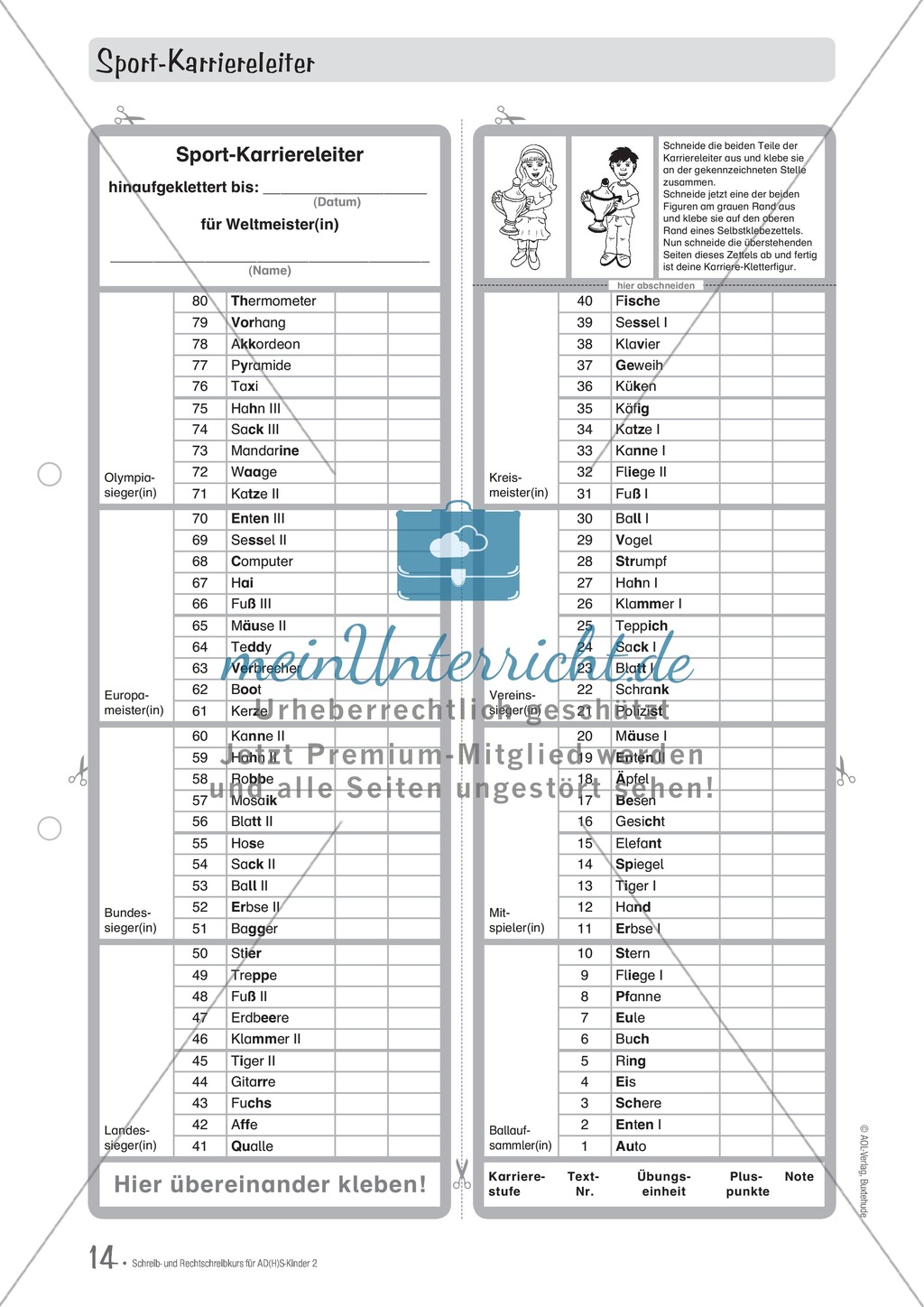 Wie Schüler mit ADS/ADHS zur Rechtschreibübung motiviert werden können Preview 7