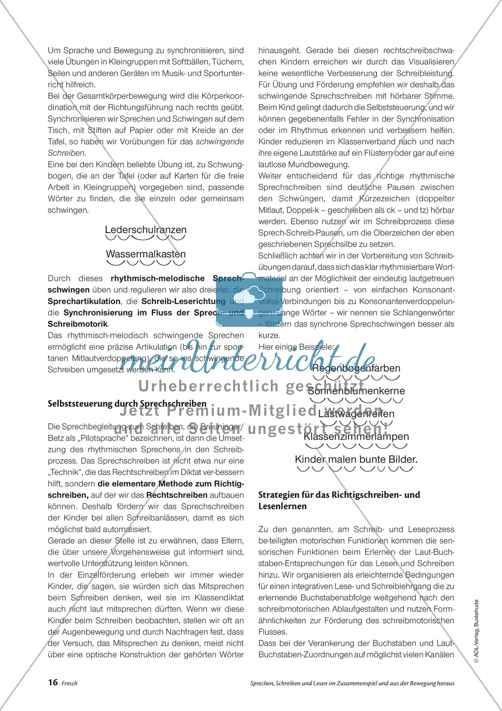 Infotext: Sprechen, Schreiben und Lesen im Zusammenspiel und aus der Bewegung heraus Preview 3