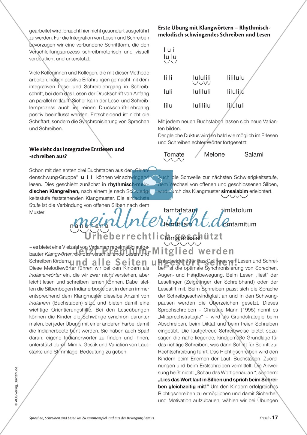 Infotext: Sprechen, Schreiben und Lesen im Zusammenspiel und aus der Bewegung heraus Preview 4