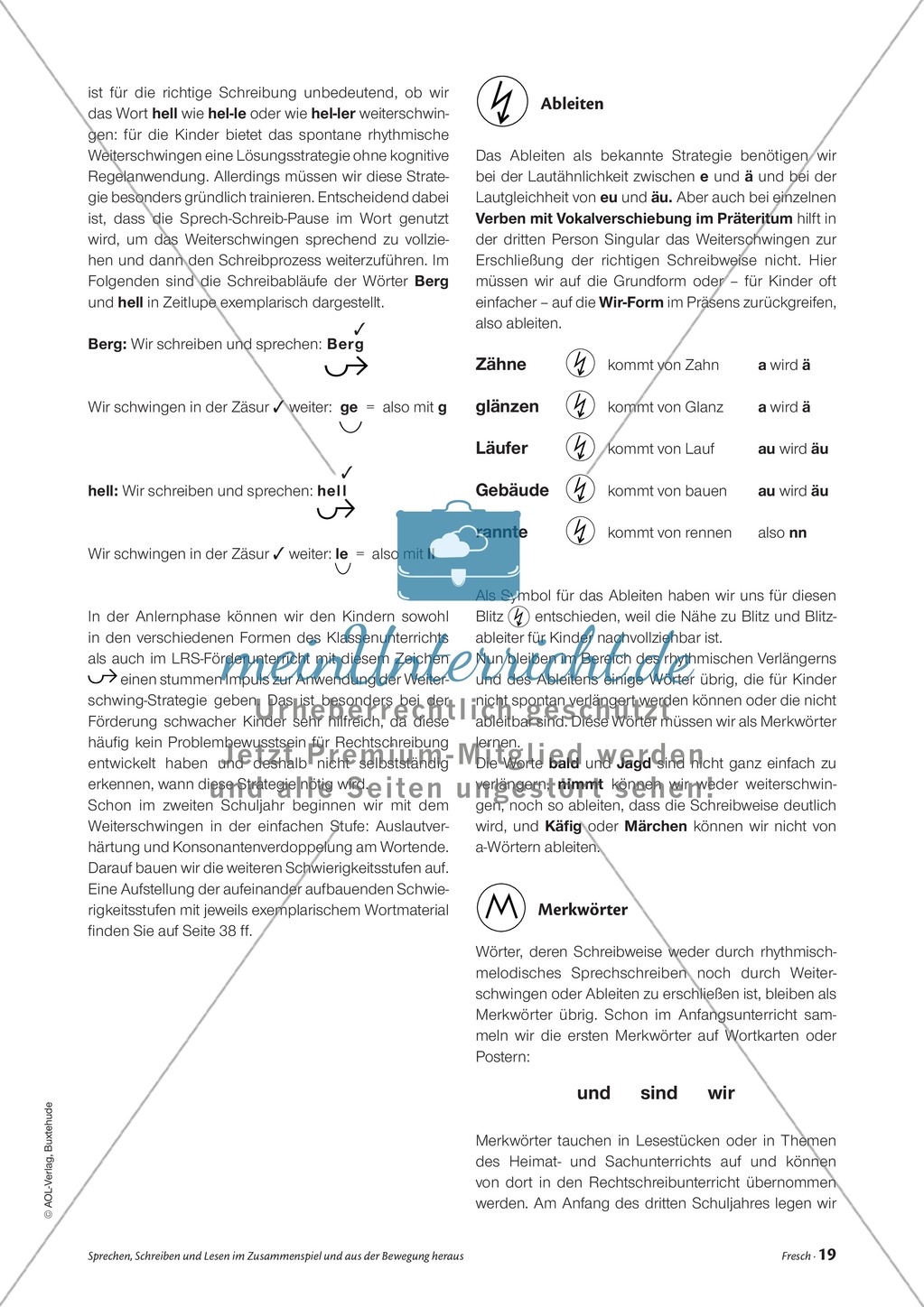 Infotext: Sprechen, Schreiben und Lesen im Zusammenspiel und aus der Bewegung heraus Preview 6